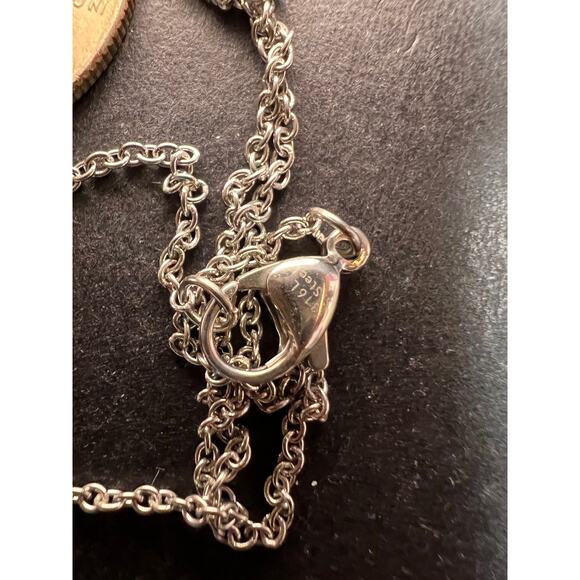 NEW Unakite pendant in gold and platinum over copper - Picture 4 of 10